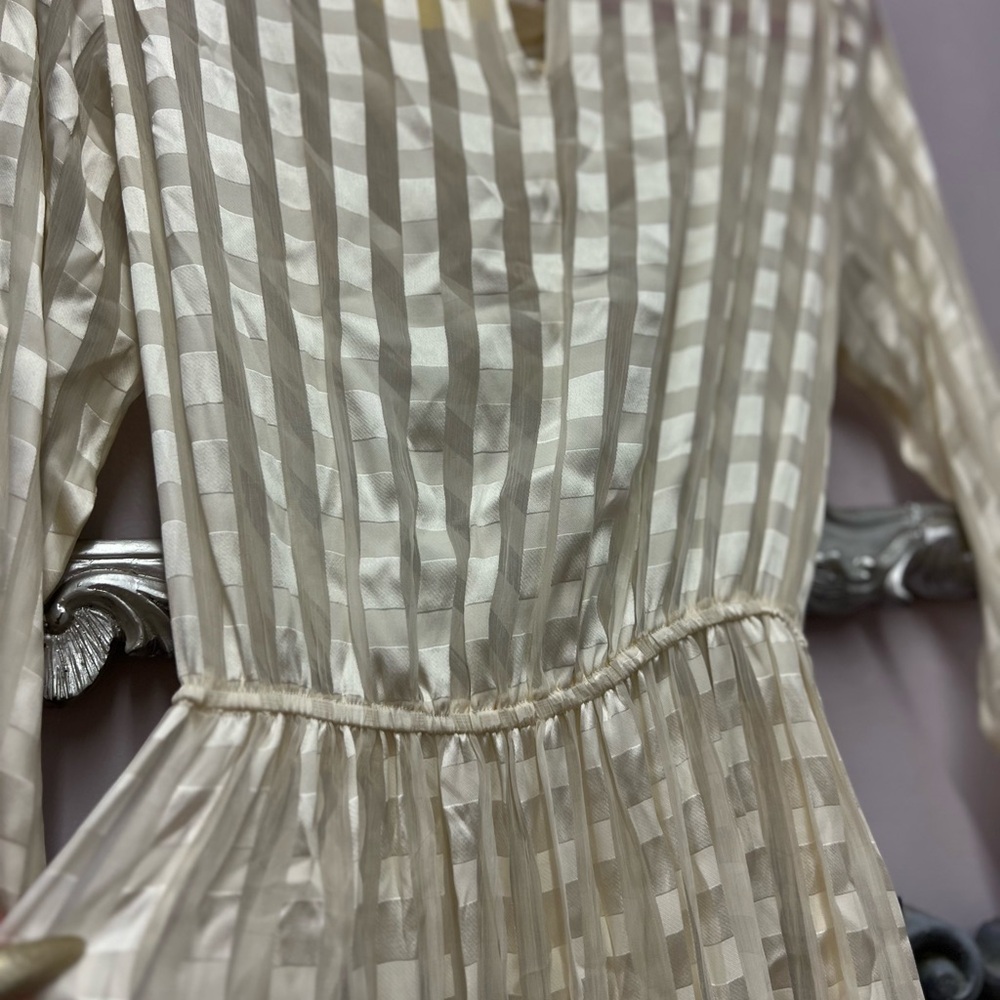 The Silk Farm Cream Striped Dress - Picture 7 of 7